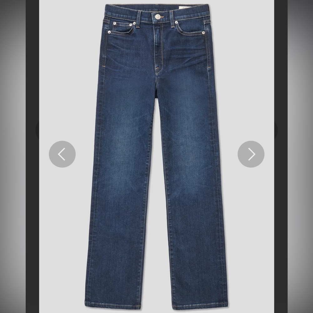 AYR The Pop Women's Straight Leg Jeans - Dark Blue